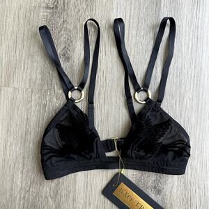 NEW Bao Tranchi Black Bra XS